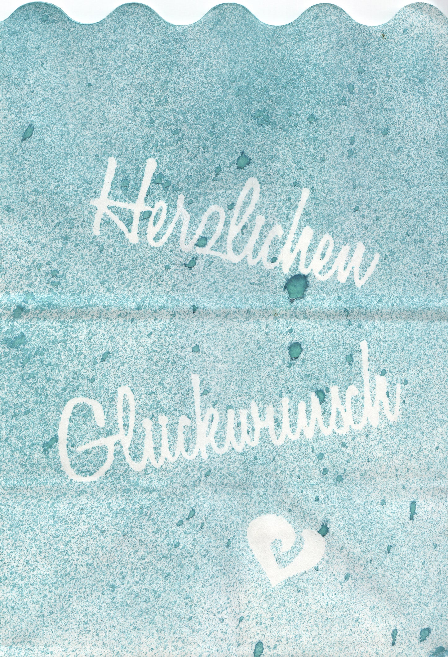 Lichtertüte Motiv Glückwunsch - Einzelstück!