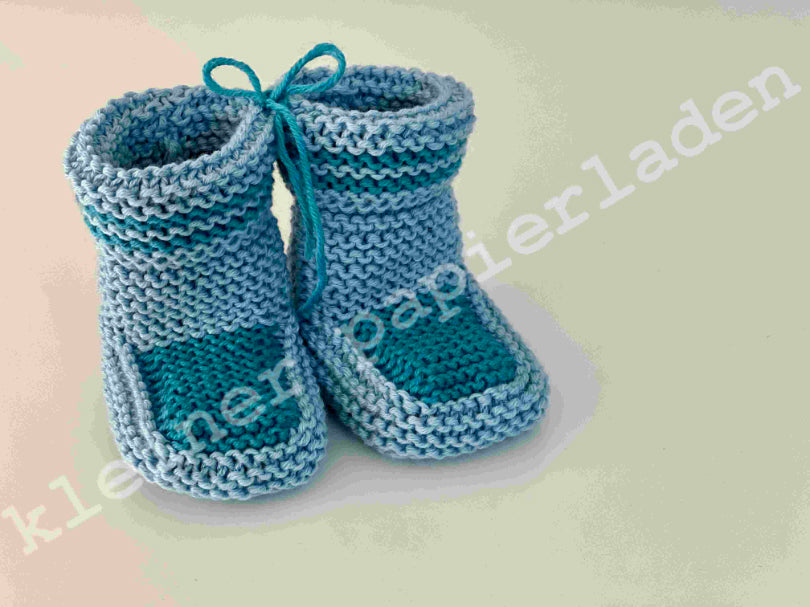 Babyschuhe + Glückwunschkarte