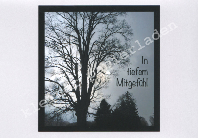 Fotoklappkarte Motiv Baum - Einzelstück!