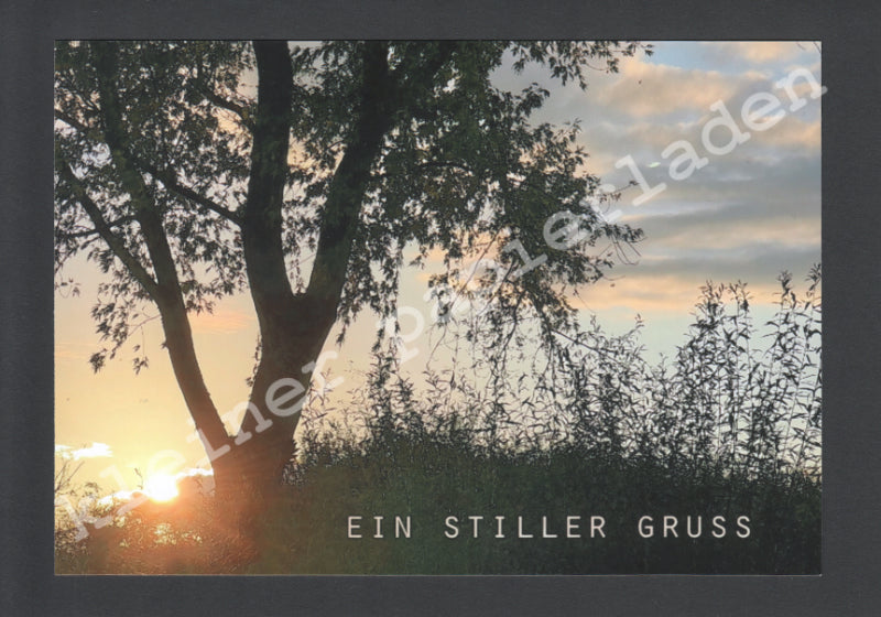 Fotoklappkarte Motiv Sonnenuntergang - Einzelstück!