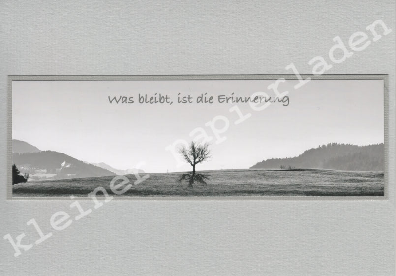 Fotoklappkarte Motiv Allgäu s-w - Einzelstück!