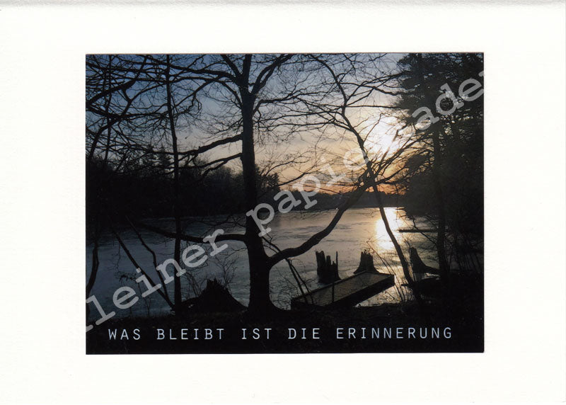 Fotoklappkarte Motiv Am See