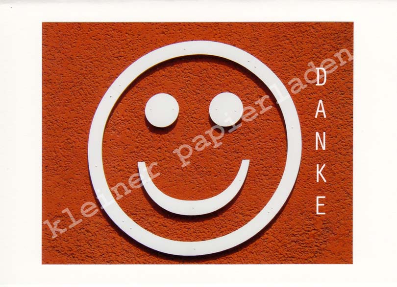 Fotoklappkarte Motiv Smiley