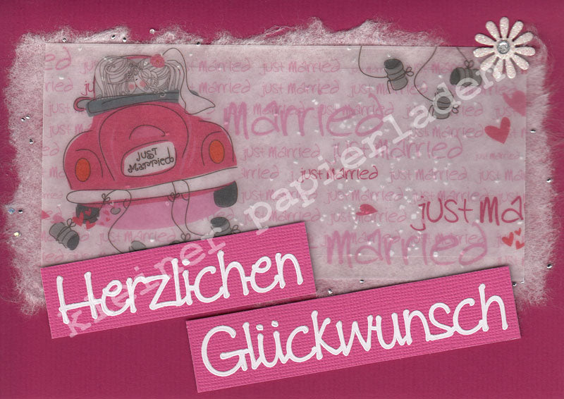 Klappkarte Motiv Hochzeit