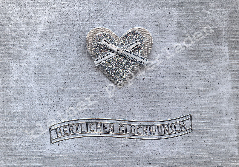 Klappkarte Motiv Herzlich