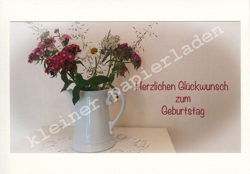 Fotoklappkarte Motiv Wiesenblumen