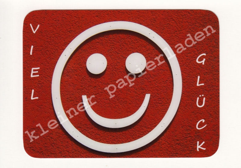 Fotoklappkarte Motiv Smiley