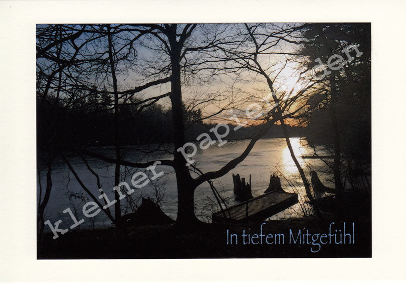 Fotoklappkarte Motiv Am See