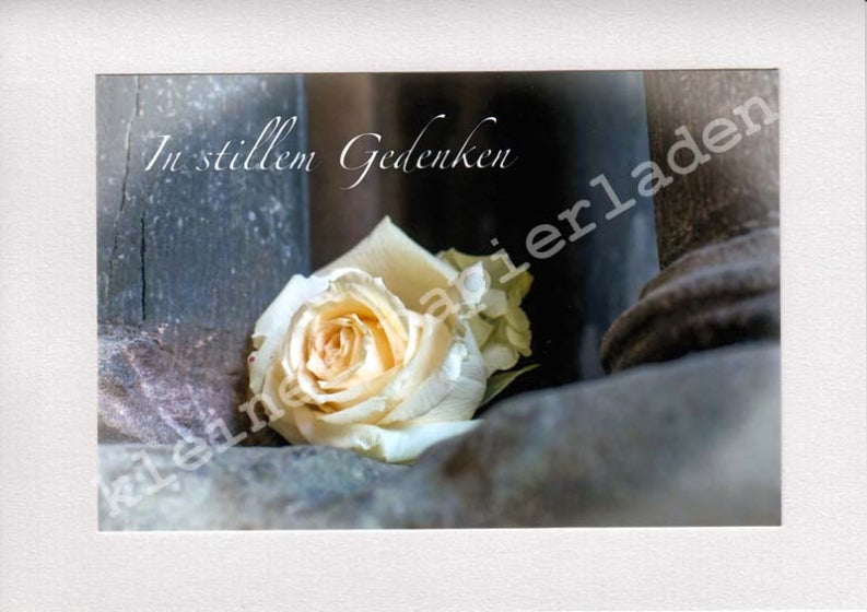 Fotoklappkarte Motiv Rose
