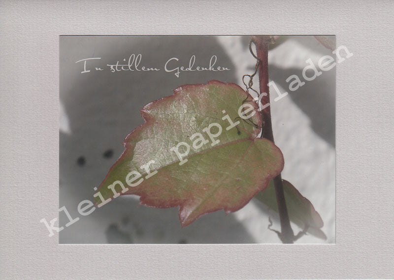 Fotoklappkarte Motiv Herbst-Blatt