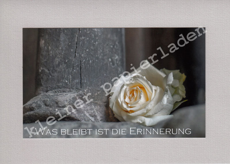 Fotoklappkarte Motiv Rose