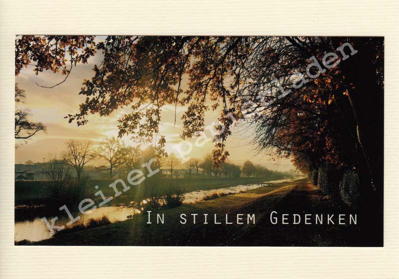 Fotoklappkarte Motiv Herbst an der Elz