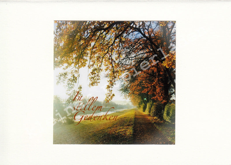 Fotoklappkarte Motiv Herbst an der Elz