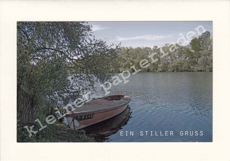 Fotoklappkarte Motiv Rheinauen