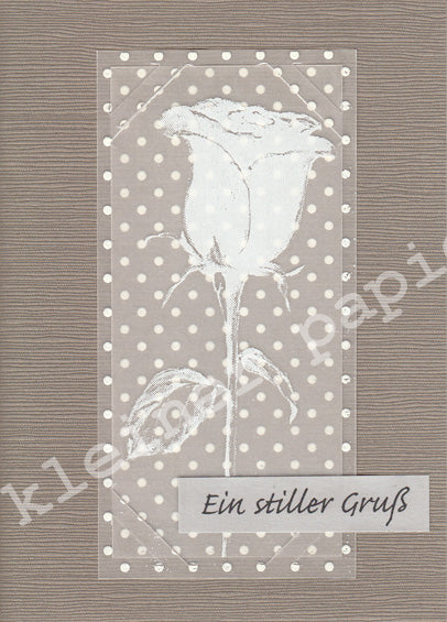 Klappkarte Motiv Transparente Rose