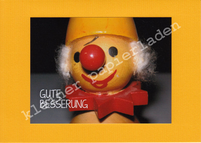 Fotoklappkarte Motiv Clown