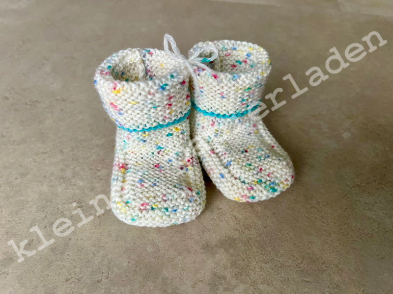 Babyschuhe + Glückwunschkarte