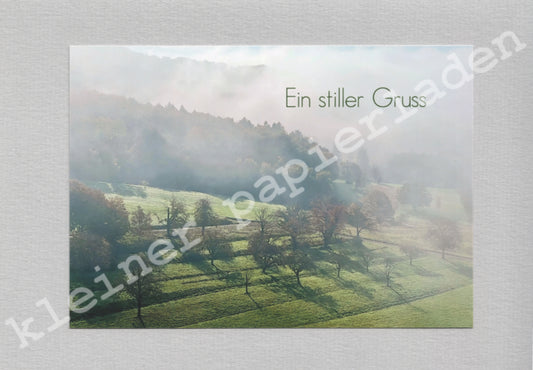 Fotoklappkarte Motiv Nebel kommt auf