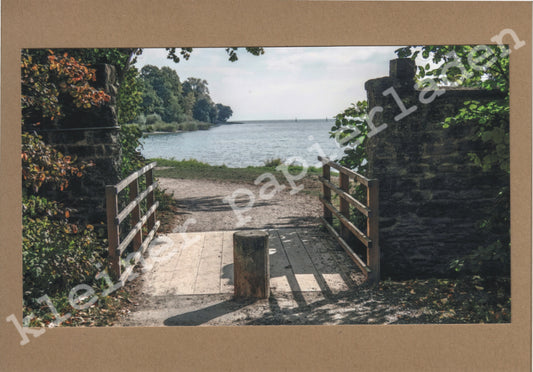 Fotoklappkarte Motiv Weg am See - Einzelstück!
