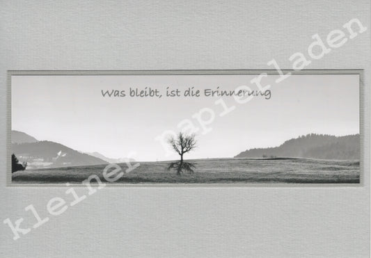 Fotoklappkarte Motiv Allgäu s-w - Einzelstück!