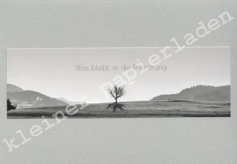 Fotoklappkarte Motiv Allgäu s-w - Einzelstück!