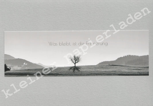 Fotoklappkarte Motiv Allgäu s-w - Einzelstück!