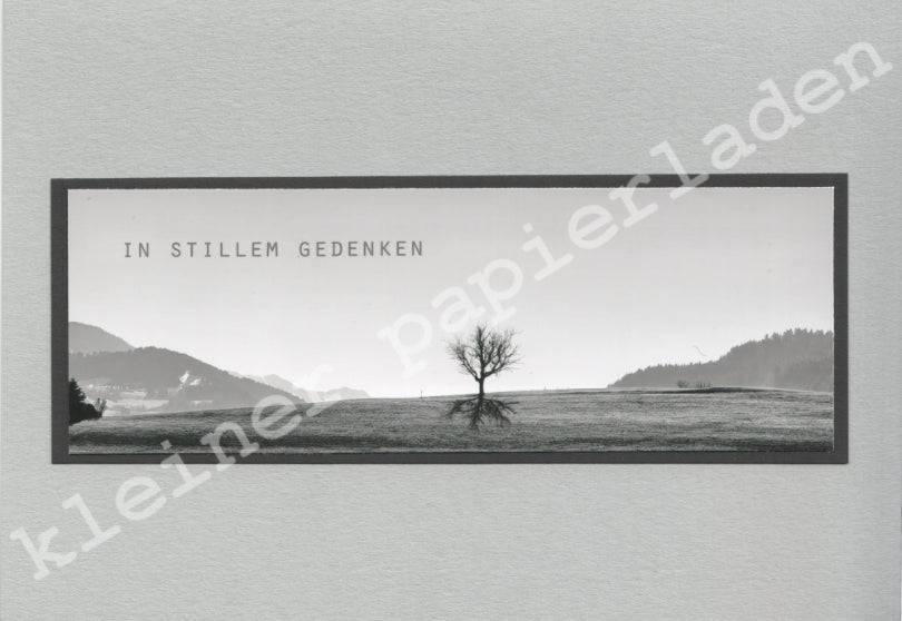 Fotoklappkarte Motiv Allgäu s-w - Einzelstück!