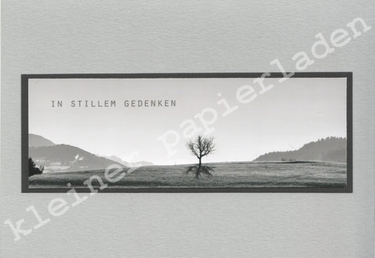 Fotoklappkarte Motiv Allgäu s-w - Einzelstück!