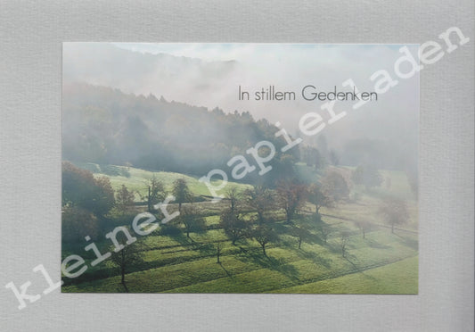 Fotoklappkarte Motiv Nebel kommt auf