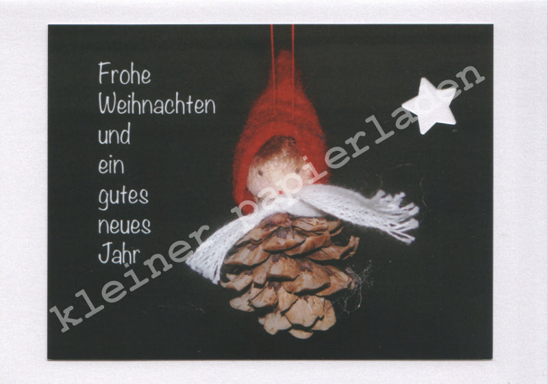 Fotoklappkarte Motiv Püppchen mit Schal