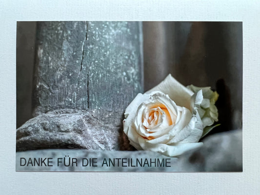 Fotoklappkarte Motiv Trauerfall