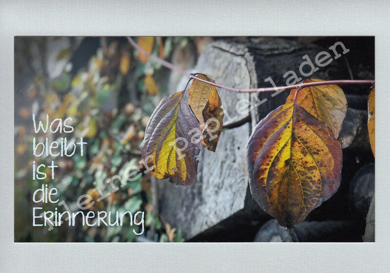Fotoklappkarte Motiv Herbst-Farben