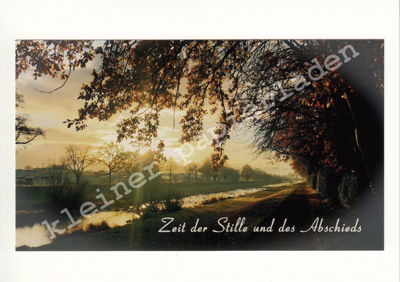Fotoklappkarte Motiv Herbst an der Elz