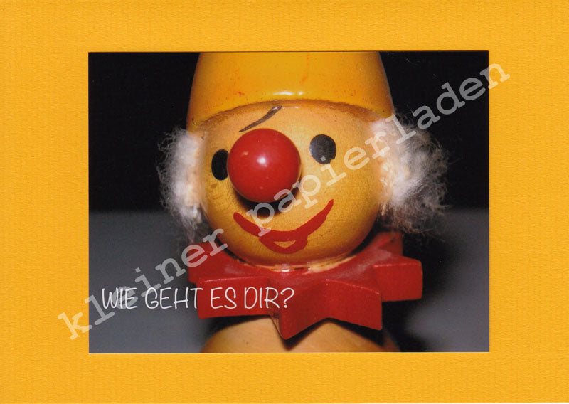 Fotoklappkarte Motiv Clown